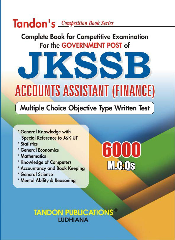 Tandon's JKSSB Accounts Assistant (Finance)